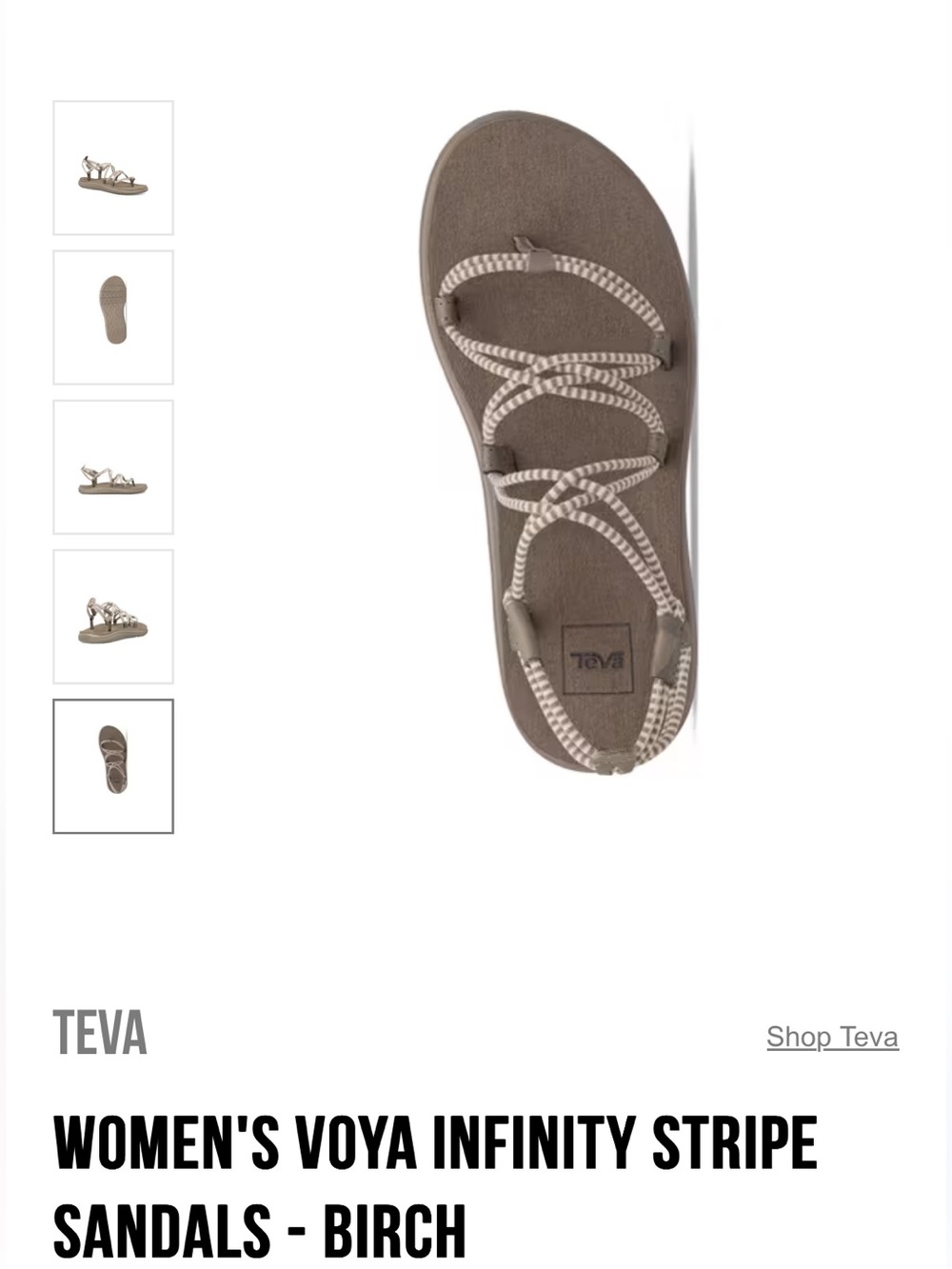 Teva Voya Infinity Stripe Sandals Women’s - Picture 2 of 7